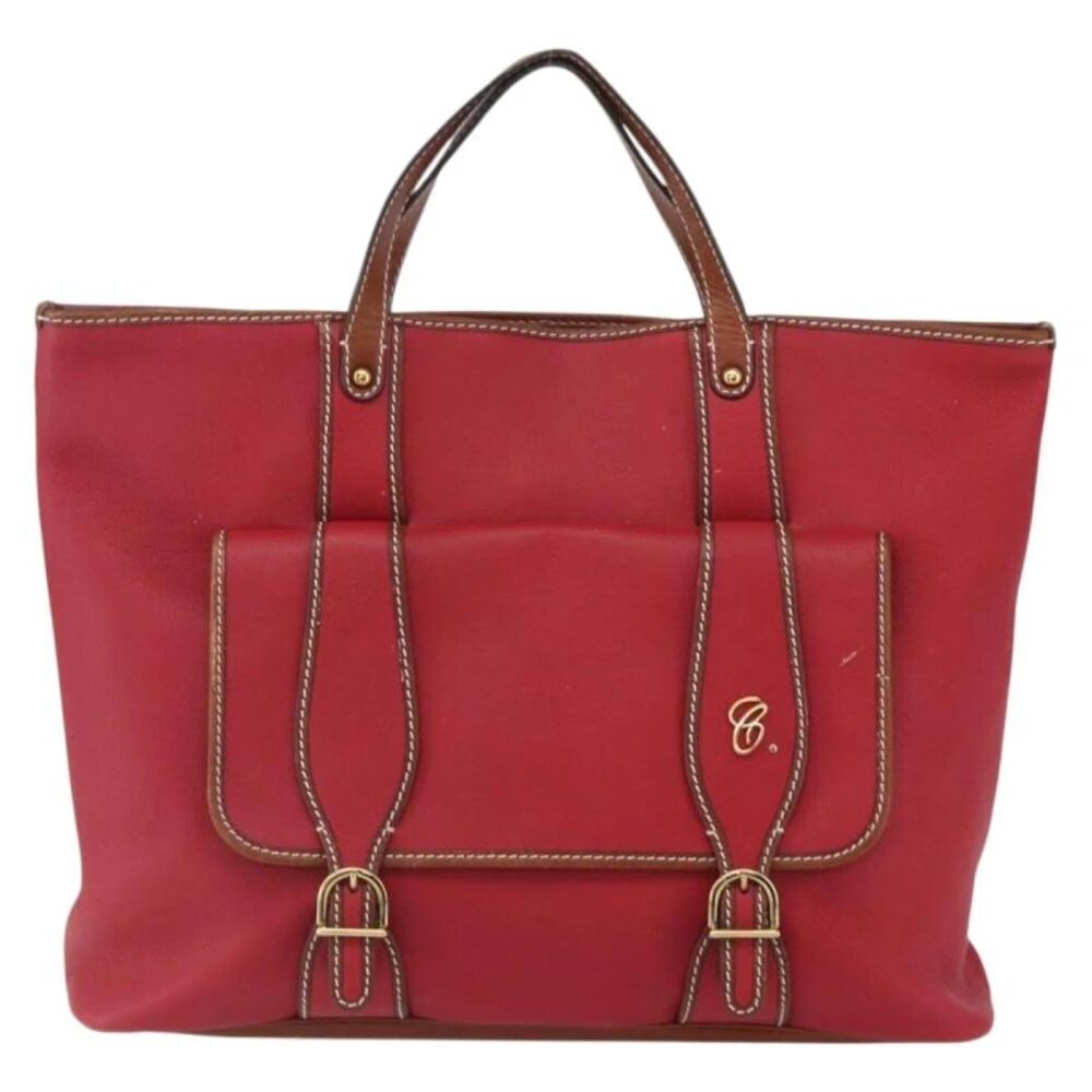 Chloe Vintage Leather Red Leather Tote Bag Bag